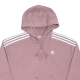 ADIDAS Cropped Womens Purple Hoodie UK 8