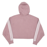 ADIDAS Cropped Womens Purple Hoodie UK 8
