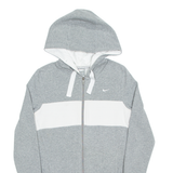 NIKE Womens Grey Hoodie Full Zip L