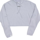 ADIDAS Cropped Womens Purple Hoodie UK 8