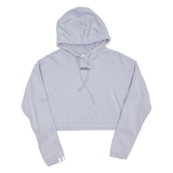 ADIDAS Cropped Womens Purple Hoodie UK 8