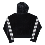 ADIDAS Womens Black Hoodie UK 8