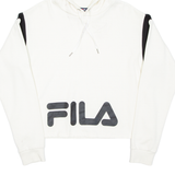 FILA Cropped Womens Beige Hoodie L