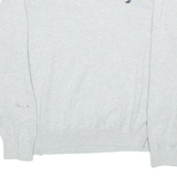 NAUTICA Mens Jumper Grey V-Neck Tight Knit L
