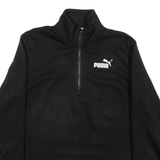 PUMA Womens Sweatshirt Blue 1/4 Zip XXS