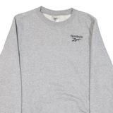 REEBOK Womens Sweatshirt Grey XS