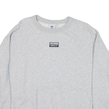 ADIDAS Womens Sweatshirt Grey UK 8