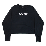 NIKE Cropped Womens Sweatshirt Black S