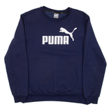 PUMA Mens Sweatshirt Blue M