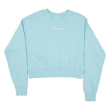 CHAMPION Cropped Womens Sweatshirt Blue S