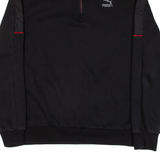 PUMA Mens Sweatshirt Black 1/4 Zip XL