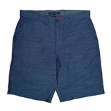 Tommy Hilfiger Chino Shorts - 33W 10L Blue Cotton
