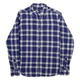GAP Mens Shirt Blue Check Long Sleeve S