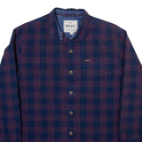 DIESEL Mens Shirt Blue Check Long Sleeve M