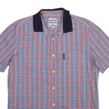 LAMBRETTA Mens Shirt Blue Check L