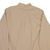 TOMMY HILFIGER Mens Shirt Beige Check Long Sleeve L