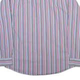 PIERRE CARDIN Mens Shirt White Striped Long Sleeve L