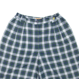 CONTE OF FLORENCE Womens Casual Shorts Blue Relaxed Plaid XS W26