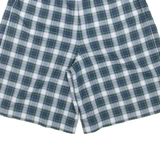 CONTE OF FLORENCE Womens Casual Shorts Blue Relaxed Plaid XS W26