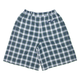 CONTE OF FLORENCE Womens Casual Shorts Blue Relaxed Plaid XS W26