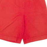 LES ESSENTIELS Womens Casual Shorts Red Relaxed 90s S W28