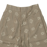 JACQUES FATH Pleated Womens Casual Shorts Green Relaxed 90s XS W26