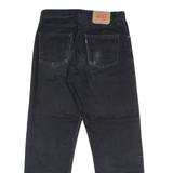 LEVI'S 521 02 Mens Jeans Black Regular Straight W32 L26