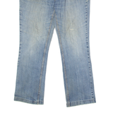 DICKIES Womens Jeans Blue Relaxed Bootcut Stone Wash W34 L28