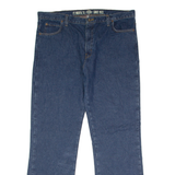 DICKIES Workwear Mens Jeans Blue Relaxed Straight Raw W40 L32