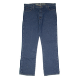 DICKIES Workwear Mens Jeans Blue Relaxed Straight Raw W40 L32