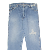 DICKIES Workwear Mens Jeans Blue Regular Straight Stone Wash W40 L32