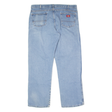 DICKIES Workwear Mens Jeans Blue Regular Straight Stone Wash W40 L32