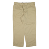 DICKIES 874 Workwear Mens Trousers Beige Regular Straight W38 L29