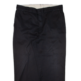 DICKIES Workwear Mens Trousers Black Regular Straight W38 L29