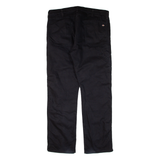 DICKIES Double-knee Workwear Mens Trousers Black Regular Straight W38 L32