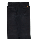 DICKIES Workwear Mens Trousers Black Slim Straight W35 L29