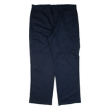 DICKIES Cargo Workwear Mens Trousers Blue Relaxed Straight W40 L32