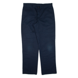 DICKIES Workwear Mens Trousers Blue Regular Straight W34 L31