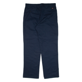 DICKIES Workwear Mens Trousers Blue Regular Straight W34 L31