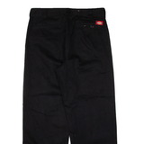 DICKIES Workwear Womens Trousers Black Relaxed Straight W34 L28