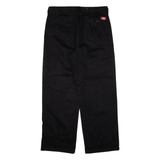 DICKIES Workwear Womens Trousers Black Relaxed Straight W34 L28