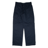 DICKIES Cargo Workwear Mens Trousers Blue Relaxed Straight W32 L32
