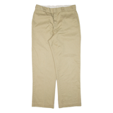 DICKIES Workwear Mens Trousers Beige Regular Straight W36 L29