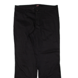 DICKIES Workwear Womens Trousers Black Relaxed Straight W34 L28