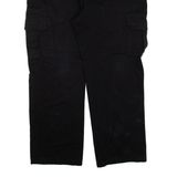 DICKIES Cargo Workwear Mens Trousers Black Relaxed Straight W38 L27