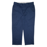 DICKIES Workwear Mens Trousers Blue Regular Straight W42 L30