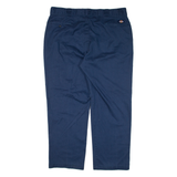 DICKIES Workwear Mens Trousers Blue Regular Straight W42 L30