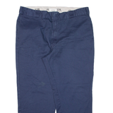 DICKIES 874 Workwear Mens Trousers Blue Regular Straight W37 L25