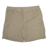 COLUMBIA Mens Cargo Shorts Beige Relaxed 2XL W42