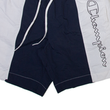 CHAMPION Mens Swimming Shorts Blue Colourblock M W28